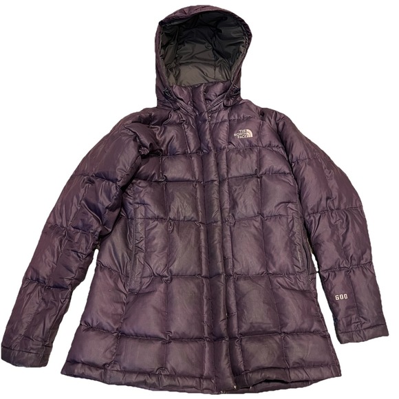 The North Face Jackets & Blazers - North Face Jacket Womens Medium Purple Hooded 600 Down Puffer Coat Winter Zip